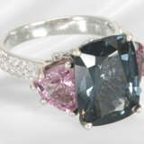 Ring: like new, handmade and very fine spinel/bril… - photo 3