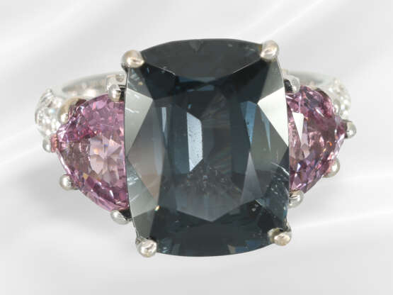 Ring: like new, handmade and very fine spinel/bril… - photo 4