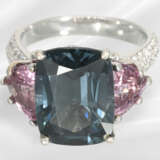 Ring: like new, handmade and very fine spinel/bril… - фото 5