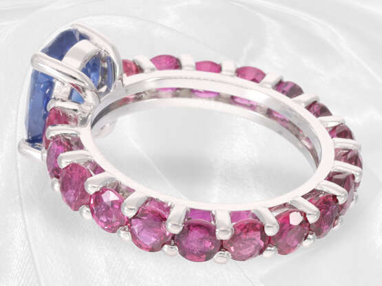 Ring: sehr dekorativer und hochwertiger Saphir/Rub… - Foto 2