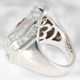 Ring: extravaganter luxuriöser Diamant/Rubinring, … - Foto 7