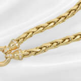 Chain/bracelet: unworn yellow gold chain with smal… - photo 3