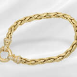 Chain/bracelet: unworn yellow gold chain with smal… - фото 4