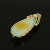 Pendant: exceptionally large opal gold jewellery p… - photo 4