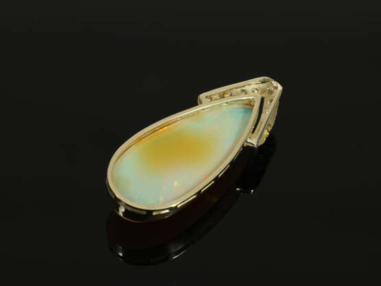 Pendant: exceptionally large opal gold jewellery p… - фото 4