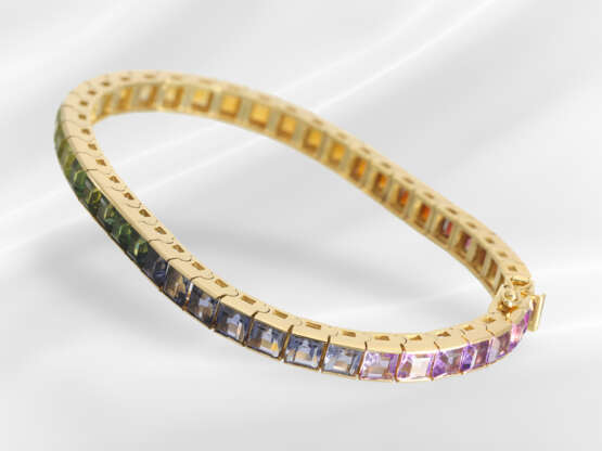 Bracelet: high-quality "Rainbow" tennis bracelet w… - фото 1