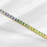 Armband: hochwertiges "Rainbow" Tennisarmband mit … - Foto 2
