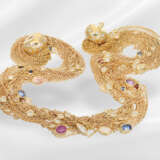 Chain: exceptional, multi-row designer gold chain … - photo 4