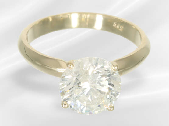 Ring: moderner Solitär Brillantring, ca. 3ct… - Foto 3