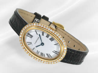 Wristwatch: luxurious, rare Cartier Baignoire ladi…