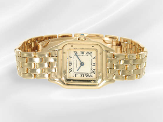 Armbanduhr: Luxuriöse Cartier Damenuhr in 18K Gold… - Foto 3