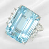 Ring: Aquamarine ring of outstanding quality, "San… - фото 1