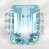 Ring: Aquamarine ring of outstanding quality, "San… - photo 2
