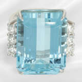 Ring: Aquamarine ring of outstanding quality, "San… - фото 3