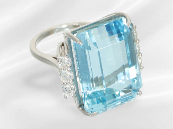 Ring: Aquamarine ring of outstanding quality, "San… - photo 4