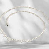 Chain: modern platinum necklace set with diamonds,… - photo 2