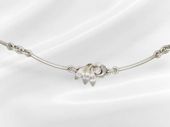 Chain/necklace: important platinum goldsmith jewel… - фото 3