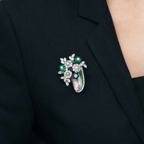 HARRY WINSTON MULTI-GEM BROOCH - Foto 3