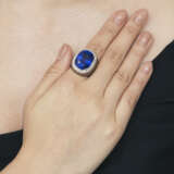 SAPPHIRE AND DIAMOND RING - photo 4