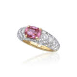 CARTIER PADPARADSCHA SAPPHIRE AND DIAMOND RING - Foto 2