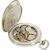 Taschenuhr: schöne silberne Lepine der Marke IWC, Referenz 135, mit passender Uhrenkette, aus dem Jahr 1930, mit Stammbuchauszug - фото 6
