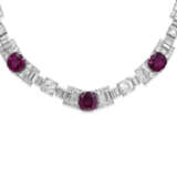 GARNET AND DIAMOND NECKLACE - Foto 4