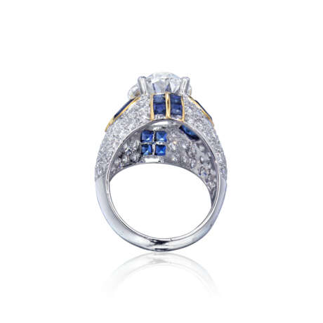 DIAMOND AND SAPPHIRE RING - photo 3