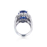 STAR SAPPHIRE AND DIAMOND RING - photo 3