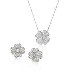 VAN CLEEF & ARPELS SET OF DIAMOND 'COSMOS' JEWELLERY