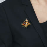 NO RESERVE - CARTIER MULTI-GEM BROOCH - Foto 3