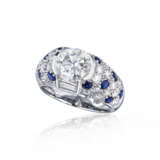 DIAMOND AND SAPPHIRE RING - photo 2