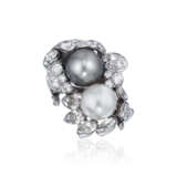 STERLÉ PEARL AND DIAMOND RING - photo 2