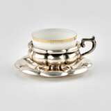 Service &agrave; cafe en porcelaine en argent. Annees 1920 Porcelaine Neo-baroque Early 20th century - photo 3