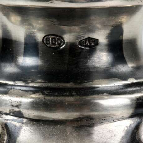 Paire de candelabres en argent. Verceil 1920. Argent 800 Neorococo At the turn of 19th -20th century - photo 5