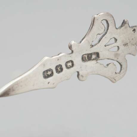 Sali&egrave;res avec cuill&egrave;res. Silber Rococo Late 19th century - Foto 6