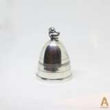Silver cover for egg cup Silver 900 20th century - photo 1