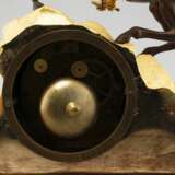 Mantel clock Cavalryman Gold metal Empire 19th century - photo 3