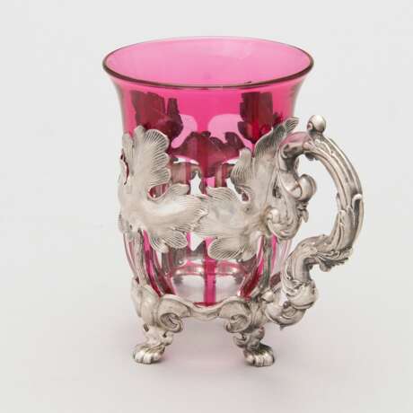 Silver cup holder. Imperial Russia Silver 84 Rococo Mid-19th century - photo 2