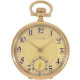 Taschenuhr: sehr ausgefallene und ausgesprochen schöne 14K Gold Lepine, Tissot für L.M. Lilpop Warschau, No. 9838, königlicher Uhrmacher, ca. 1915 - photo 1