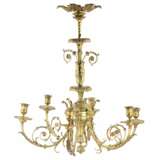 Louis XVI style chandelier. Gilded bronze 19th century - photo 2