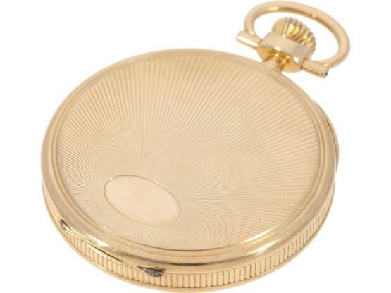 Taschenuhr: sehr ausgefallene und ausgesprochen schöne 14K Gold Lepine, Tissot für L.M. Lilpop Warschau, No. 9838, königlicher Uhrmacher, ca. 1915 - Foto 5