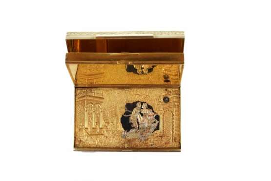 Rare bo&icirc;te automatique &agrave; musique erotique en argent. Silber 800 Rococo Early 20th century - Foto 2