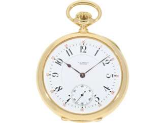 Taschenuhr: hochfeine Präzisionstaschenuhr, C.H. Meylan Brassus No. 14886, Ankerchronometer mit Spitzenkaliber "Superior", ca. 1915