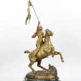 Героическая бронза конного рыцаря. Мрамор Gothic Revival 19th century г. - фото 10