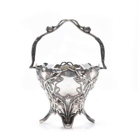 Silver vase for sweets. Karl Andersson. Stockholm 1902. Silver Jugendstil At the turn of 19th -20th century - photo 1