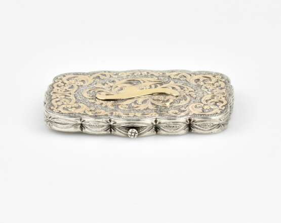 Rectangular silver cigarette case Gold Eclecticism At the turn of 19th -20th century - photo 5