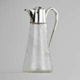 Jug in Art Nouveau style. Norton &amp; White Birmingham 1902. Silver Glass At the turn of 19th -20th century - photo 3