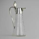 Jug in Art Nouveau style. Norton &amp; White Birmingham 1902. Silver Glass At the turn of 19th -20th century - photo 5