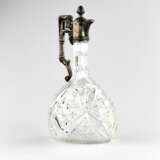 Russian liqueur decanter crystal in silver. Moscow 1907-1913 Silver 84 Eclecticism At the turn of 19th -20th century - photo 2