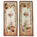 Paire de tapisseries de style Aubusson XIX&egrave;me Wolle 19th century - Foto 1